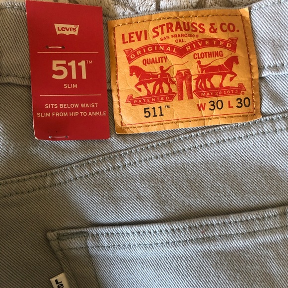 Gray Levi Jeans - Picture 3 of 5